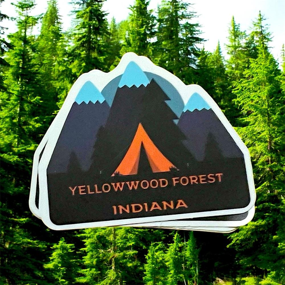 YellowWood Forest Indiana Matte Finish PVC Removable Waterproof Accent Sticker